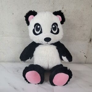Build a Bear Harajuku Hugs Panda Bear Pink Paws Plush Animal 18"